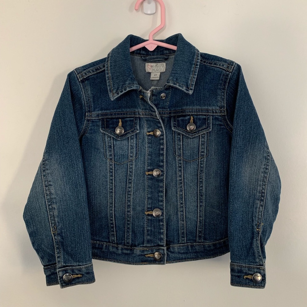 The Childrens Place Girls Denim Jean Jacket Sz 4T